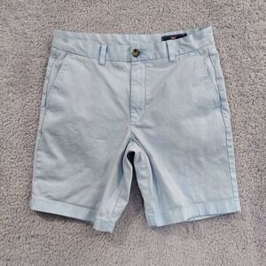 Vineyard‎ Vines Shorts Men's 30 Breaker Blue Flat Front Cotton Stretch 30x8